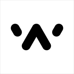 Letter W logo design template elements. Initials W  logo icon vector 
