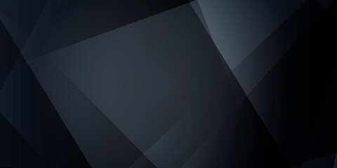 Dark black triangle abstract polygonal presentation background. Vector illustration design for presentation, banner, cover, web, flyer, card, poster, wallpaper, texture, slide, magazine, and ppt