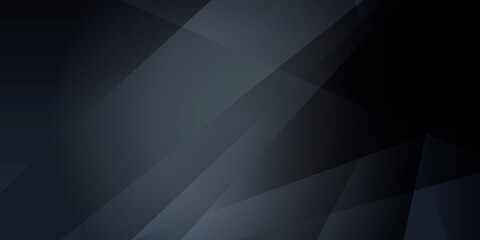 Obraz premium Dark black triangle abstract polygonal presentation background. Vector illustration design for presentation, banner, cover, web, flyer, card, poster, wallpaper, texture, slide, magazine, and ppt