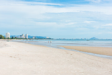 Seascape of Khao Takiab Beach at Hua Hin in Prachuap Khiri Khan, Thailand