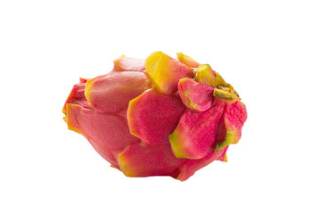 Sweet tasty dragon fruit or pitaya isolated on white