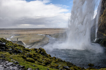 A part of Seljalandsfoss at Iceland