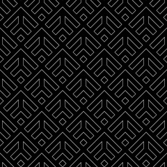 Arrows wallpaper. Japanese mountains motif. Ancient mosaic backdrop. Oriental pattern background. Ethnic ornament. Folk image. Digital paper, textile print, web design. Seamless art illustration.