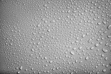 Water drops pattern on grey background