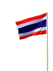 Fototapeta na wymiar flag of country on white background