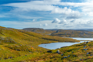 autumn landscape in the mountains