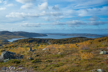 mountain landscape with blue sky