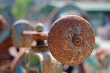 old rusty iron gate bridge