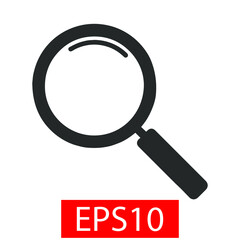 Magnifying glass icon. Search icon vector illustration