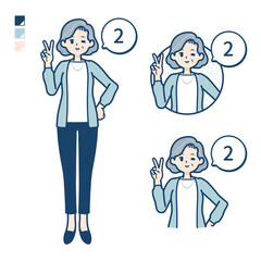 simple senior woman_Counting-as-2