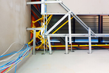 joint of The wiring harness in the box on the ceiling.