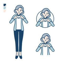simple senior woman_love-mark-hand-sign