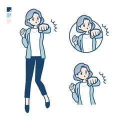 simple senior woman_Punch