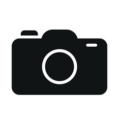Camera web icon vector isolated on white background
