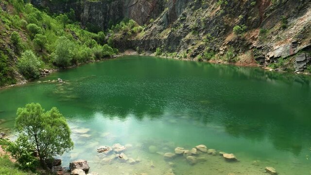 View of Lake Benatina in Slovakia