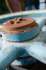 old rusty industrial valve