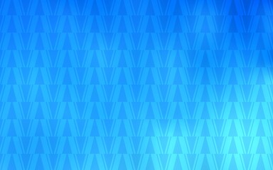 Fototapeta premium Light BLUE vector background with triangles, lines. Decorative design in abstract style with triangles. Template for wallpapers.