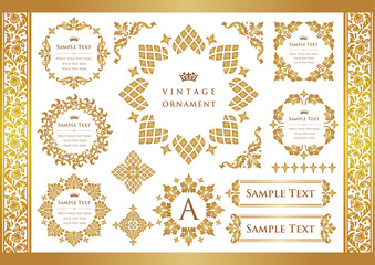 set of vintage frames