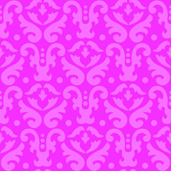 Purple luxury background, damask pattern, abstract festival background, abstract ornamental print, screen print texture, vector  illustration 