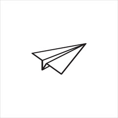 Paper plane line icon