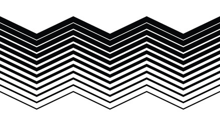 Endless halftone lines gradient, abstract background texture, retro style, black and white vector graphic
