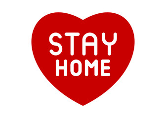 Stay home icon. Stay at home sign. Social Distancing and Self Quarantine. Quarantine measures sign. Coronavirus