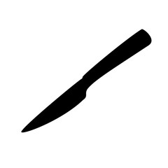 Kitchen and household knife, is also suitable for hunting. Vector image.