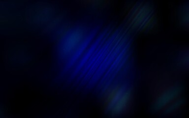 Dark BLUE vector pattern with night sky stars. Space stars on blurred abstract background with gradient. Smart design for your business advert.