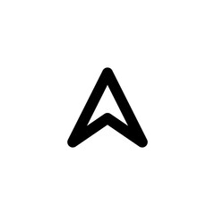 cursor arrow icon, computer mouse cursor arrow vector icon, flat design best vector cursor arrow illustration