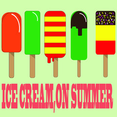 ice cream on a stick