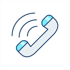 color icon, telephone receiver, call consultant