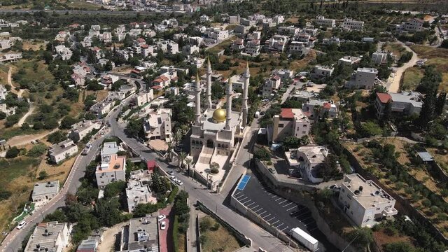 A mosque built by Ramzan Kadyrov in honor of his father Akhmat Kadyrov in the Abu Ghosh village, in which descendants of Chechens live in Israel