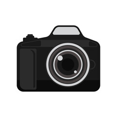 camera icon on white background. vector illustration	