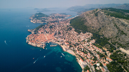 Fototapeta premium aerial view of King's Landing, Dubrovnik Croatia