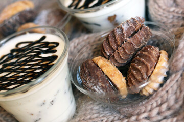 Tiramisu desserts and cookies 