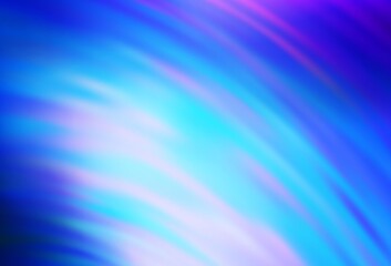 Light Pink, Blue vector texture with curved lines. Modern gradient abstract illustration with bandy lines. Colorful wave pattern for your design.