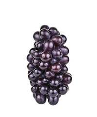 Ripe grapes isolated on the white background.