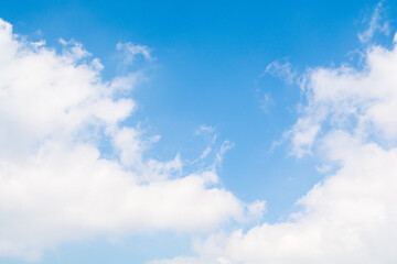Blue sky background with cloud
