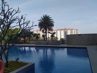 Swimming pool in the hotel