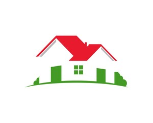 Red rooftop and simple real estate