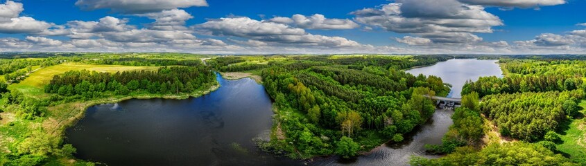 Fototapeta na wymiar Warmia-rzeka Łyna