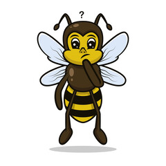 Bee cute mascot education-related design