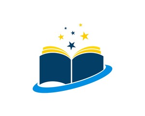 Education book with dream star on top