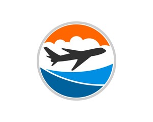 Flight airplane with circle shape