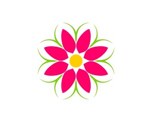 Abstract simple flower