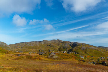 autumn landscape in the mountains