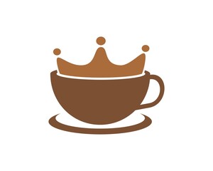 Coffee and water with crown shape