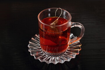 Cup of tea with tea bag