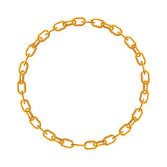 	
golden chains bracelet isolated on white background. vector illustration	
