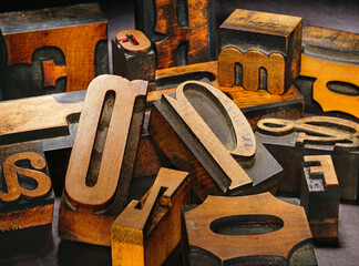 collection of old wood types